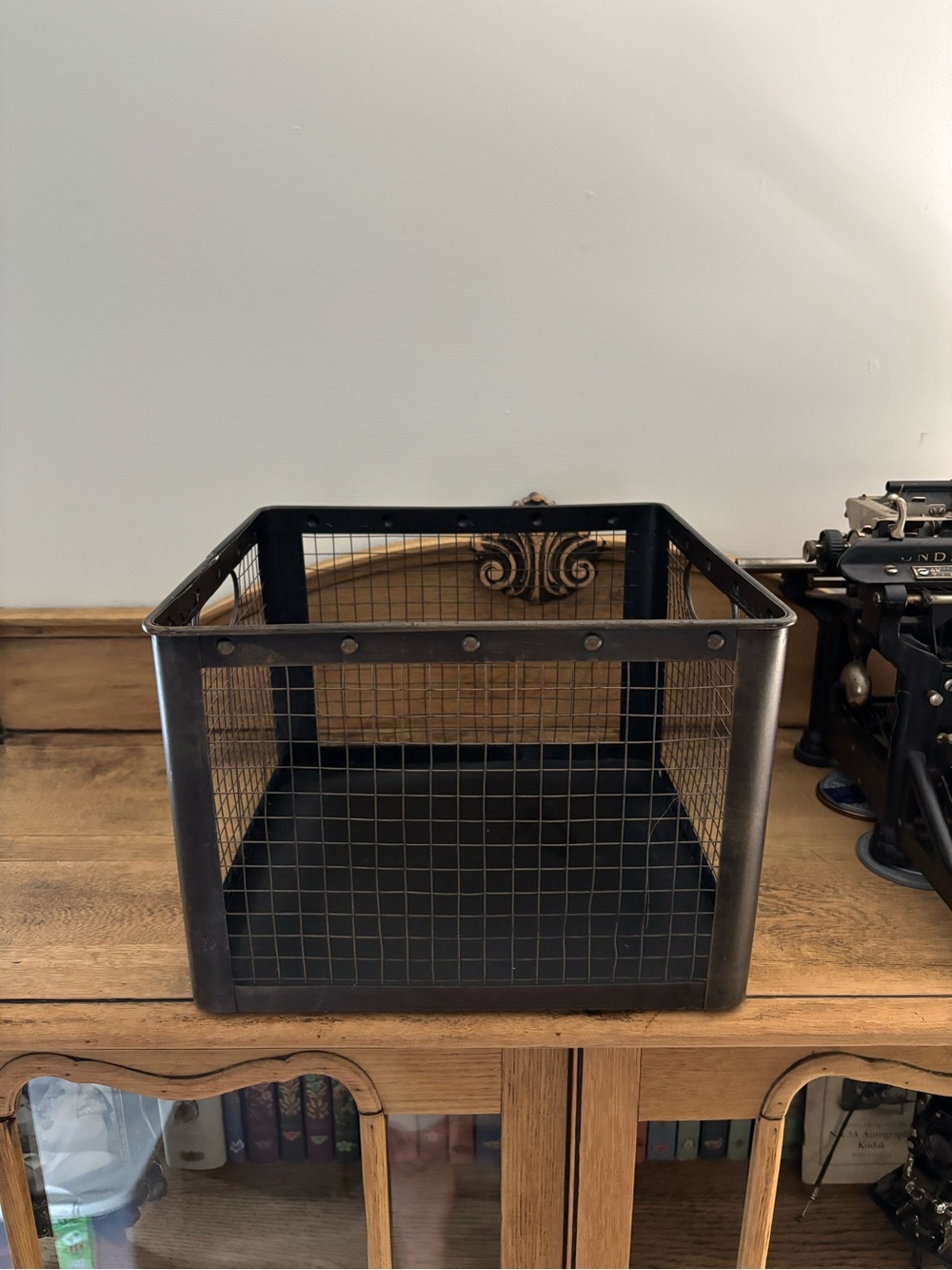 Industrial Metal Wire Storage Basket
